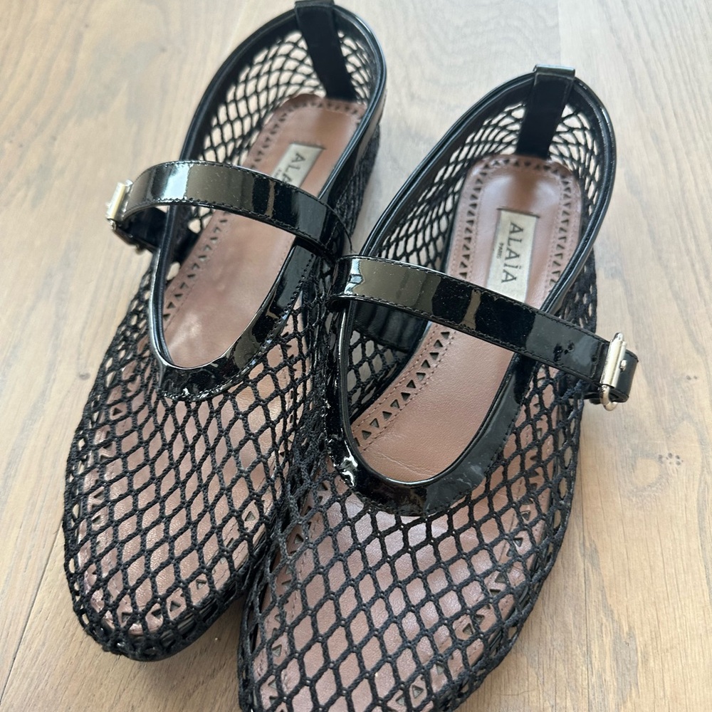 Alaïa mesh ballet flats